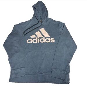 Adidas Golf Teal Blue Green Hoodie Medium Large White Logo Preppy Activewear